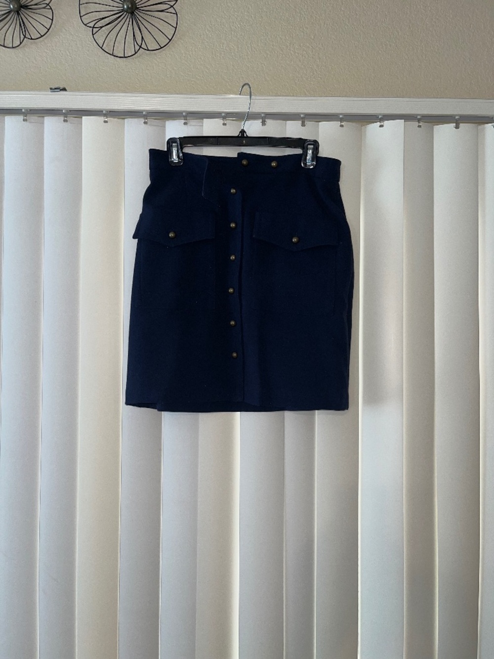 Forever 21 navy midi skirt